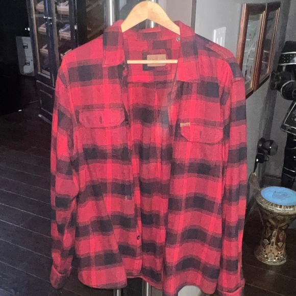 ORVIS FLANNEL SHIRT STYLE JACKET - Picture 1 of 4
